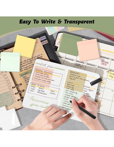 Notas Adhesivas Transparentes SYMDROMIA 7.62cm 800 Hojas Bohemio