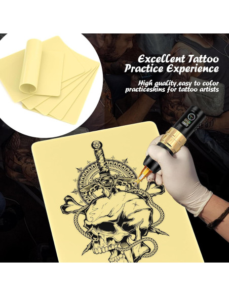 6 Piezas Pieles Falsas para Tatuar TAIDU 30.48x20.32 cm