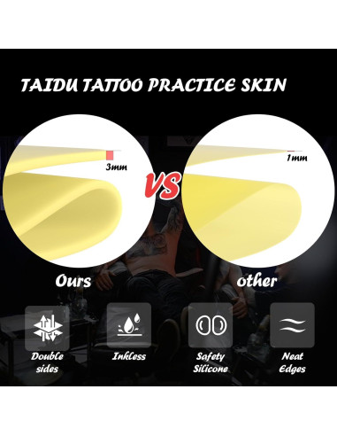 6 Piezas Pieles Falsas para Tatuar TAIDU 30.48x20.32 cm