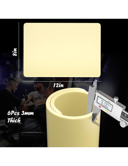 6 Piezas Pieles Falsas para Tatuar TAIDU 30.48x20.32 cm