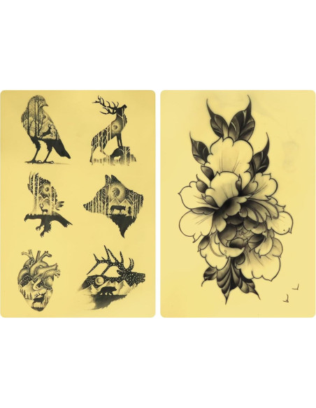 6 Piezas Pieles Falsas para Tatuar TAIDU 30.48x20.32 cm