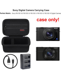 Funda de Transporte para Cámara Sony RX100 - Elonbo, Negra 2
