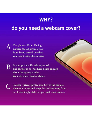 Cubierta de Cámara MakLuen para iPhone - Protección Privacidad