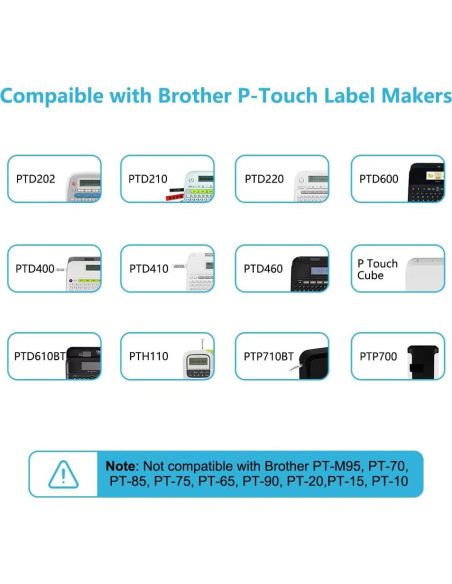 Cinta Laminada Hehua TZe-131 12mm Negra sobre Transparente - 3 Paquetes