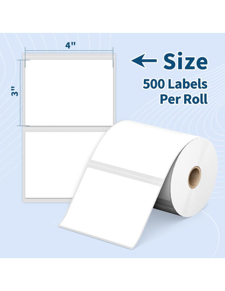 12 Rollos Etiquetas Térmicas 10.16 x 7.62 cm Tacnology