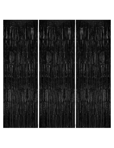 Paquete de 3 Fondos de Flecos de Papel de Aluminio DECOCKRAT 1x2.5m