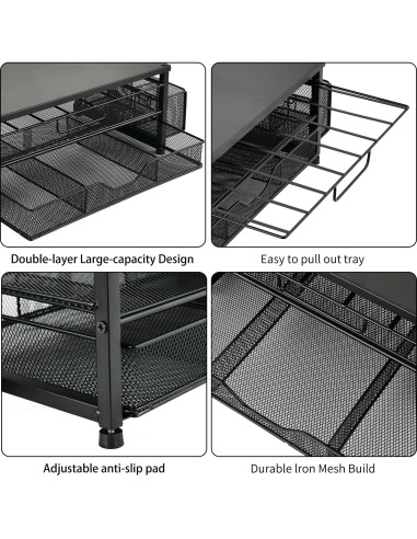 Organizador de K Cup Spacrea - Soporte para 80 cápsulas de café