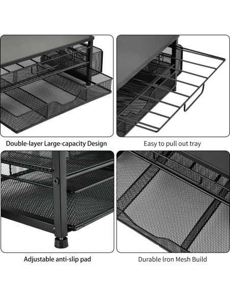 Organizador de K Cup Spacrea - Soporte para 80 cápsulas de café