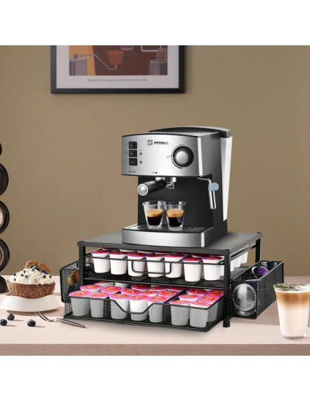 Organizador de K Cup Spacrea - Soporte para 80 cápsulas de café