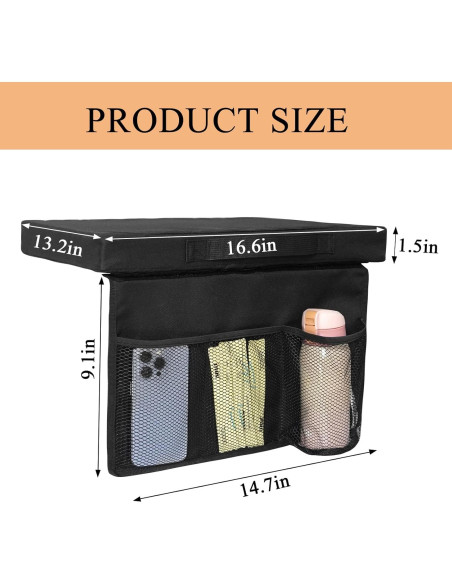 Cojín de Asiento para Estadio CTWWFS Negro 42x34x3.8cm