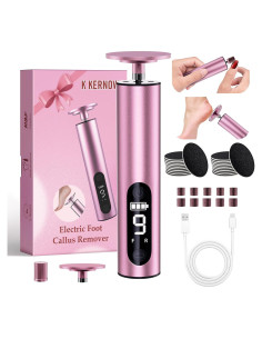 Removedor de Callos Eléctrico K KERNOWO 2-en-1 Recargable 9 Velocidades