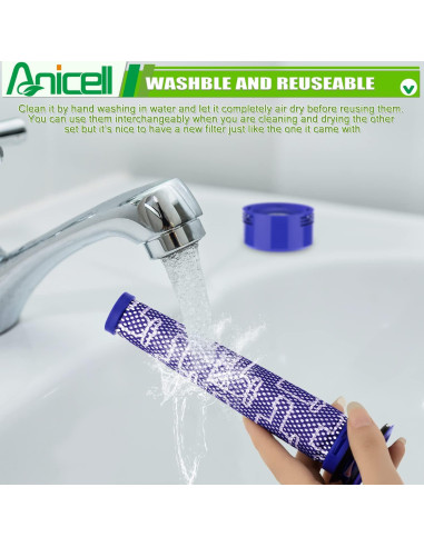 Filtros de Reemplazo Anicell para Aspiradoras Dyson V7 V8