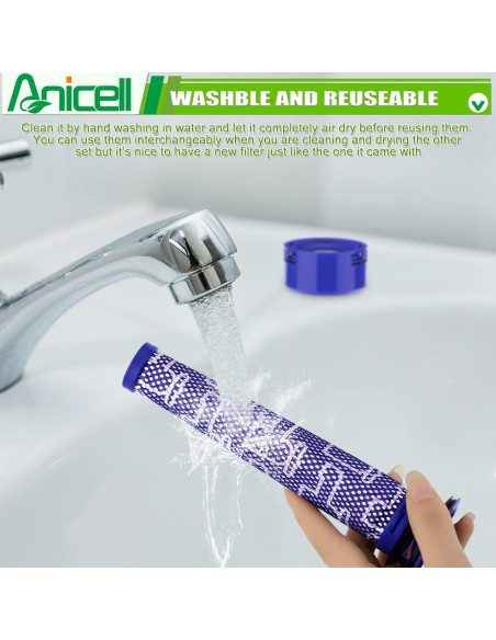 Filtros de Reemplazo Anicell para Aspiradoras Dyson V7 V8 Filtros de Reemplazo Anicell para Aspiradoras Dyson V7 V8