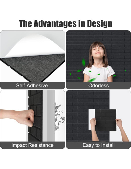 Paneles Acústicos Aislantes Tutmyrea 12 PCS 30x30cm Negro