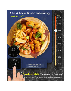 Bandeja Calentadora Eléctrica Edicc S-501 Plegable 1.59 kg 2