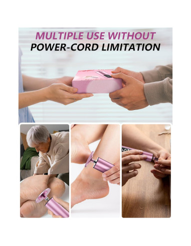 Removedor de Callos Eléctrico K KERNOWO 2-en-1 Recargable 9 Velocidades