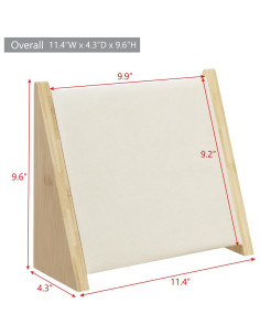 Soporte de exhibición de collares MOOCA de bambú 10 ganchos 2