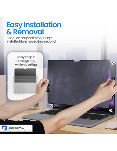 Pantalla de Privacidad Magnética SlateArrow 13" Antirreflejo