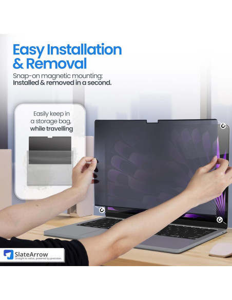 Pantalla de Privacidad Magnética SlateArrow 13" Antirreflejo