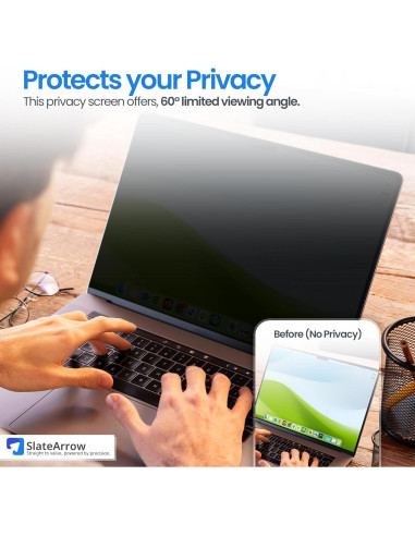Pantalla de Privacidad Magnética SlateArrow 13" Antirreflejo