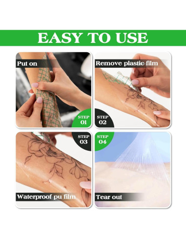 Vendaje Cuidado Posterior Tatuajes Jconly 10.67 m Impermeable