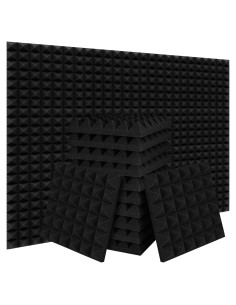Paneles Acústicos Ikaufen 30x30x5 cm Pirámide 36 Paquete