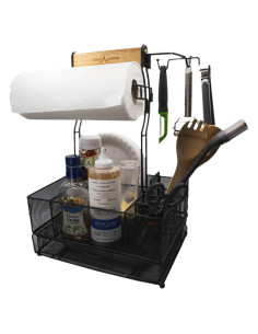 Caddy de Parrilla Plegable Castra Outfitters 34x24 cm Negro