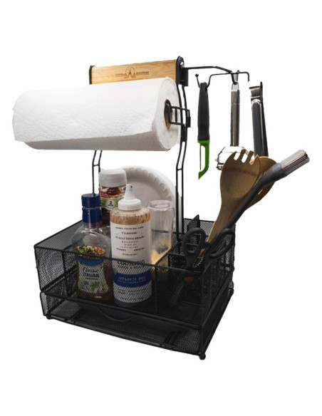 Caddy de Parrilla Plegable Castra Outfitters 34x24 cm Negro