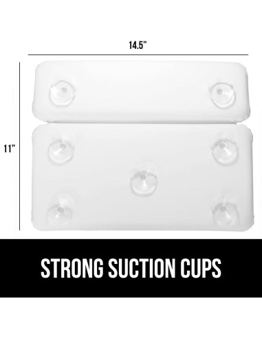 Almohada de Baño GORILLA GRIP con Ventosas y Espuma 5cm