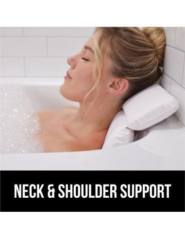 Almohada de Baño GORILLA GRIP con Ventosas y Espuma 5cm