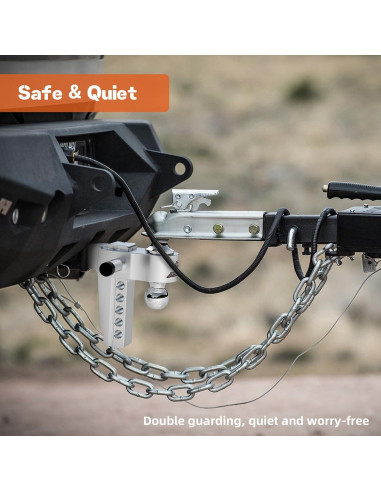 Enganche de Remolque Ajustable Jyoelron 2" y 2.5" 6" 12,500 LBS