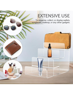 Soporte de Exhibición de Acrílico DOITOOL 4 Niveles 15.5cm 2