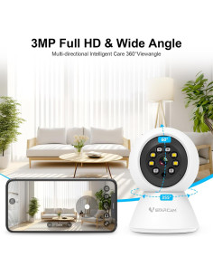 Cámara de Seguridad WiFi VSTARCAM 3MP para Mascotas 2pk 2