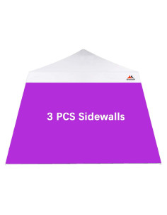 Pared Lateral ScoCanopy para Carpa Inclinada 3 Piezas 225x305 cm