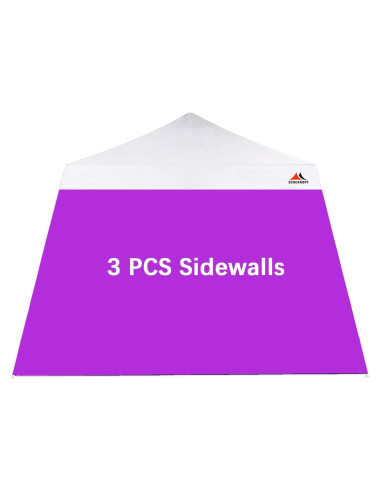 Pared Lateral ScoCanopy para Carpa Inclinada 3 Piezas 225x305 cm