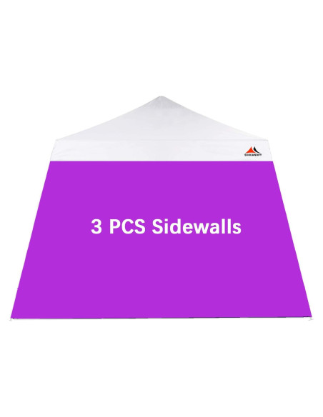 Pared Lateral ScoCanopy para Carpa Inclinada 3 Piezas 225x305 cm