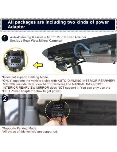 Cámara Dash 4K Mangoal para GMC Sierra 1500/2500/3500 2019-2023