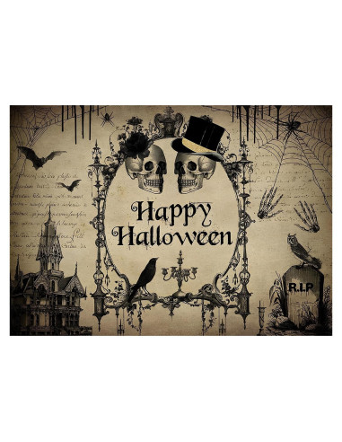 Fondo de Foto Halloween DULUDA 2.13x1.83m Esqueleto Bailando