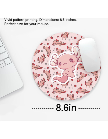 Alfombrilla de Ratón Rosa Axolote NaZaUK 22x22 cm Antideslizante Alfombrilla de Ratón Rosa Axolote NaZaUK 22x22 cm Antideslizante
