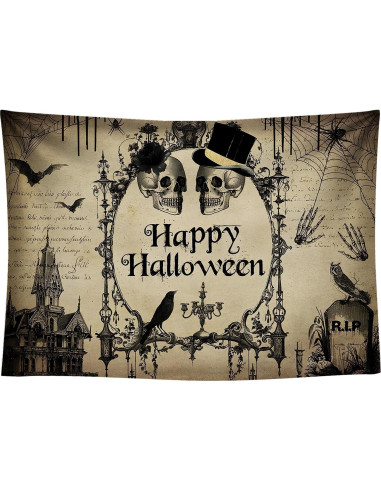 Fondo de Foto Halloween DULUDA 2.13x1.83m Esqueleto Bailando