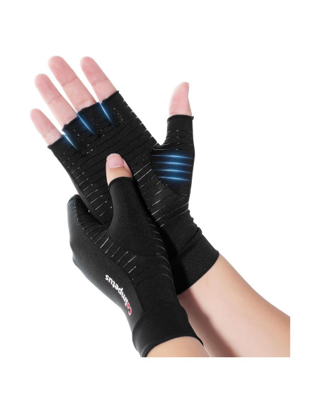 Guantes de Compresión de Cobre para Artritis T001 - Mediano Guantes de Compresión de Cobre para Artritis T001 - Mediano