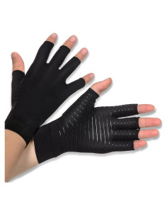Guantes de compresión Donfri para artritis sin dedos M