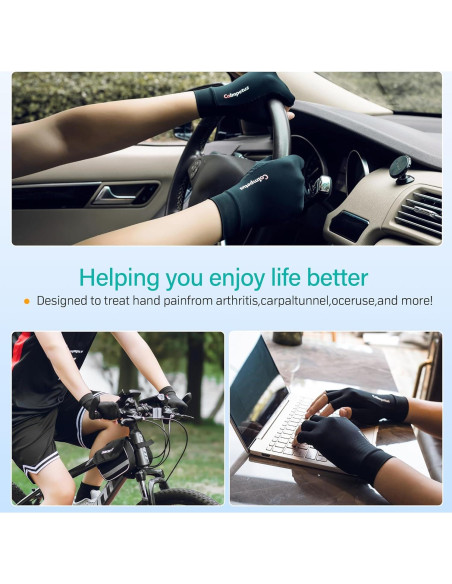 Guantes de Compresión de Cobre para Artritis T001 - Mediano Guantes de Compresión de Cobre para Artritis T001 - Mediano