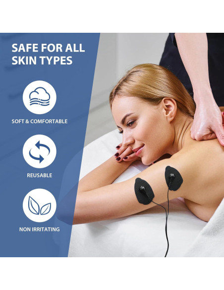 PADS de Reemplazo TENS Bisnick - 12 Electrodos Reutilizables