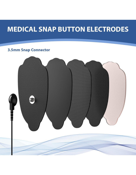 PADS de Reemplazo TENS Bisnick - 12 Electrodos Reutilizables