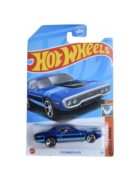 Hot Wheels Plymouth GTX 1971 Escala 1:64 Metal y Plástico
