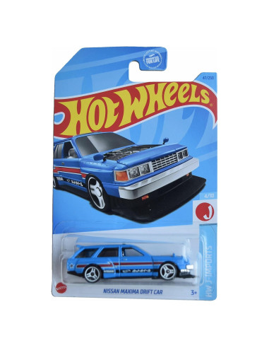 Hot Wheels Nissan Maxima Coche de Deriva Escala 1:64 Azul