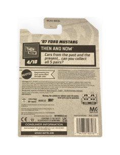 Hot Wheels Ford Mustang 2007 Escala 1:64 Azul Verde 2