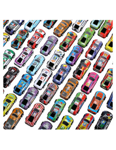 Coches de Juguete Vinsot 60 Piezas Retroceso Coloridos