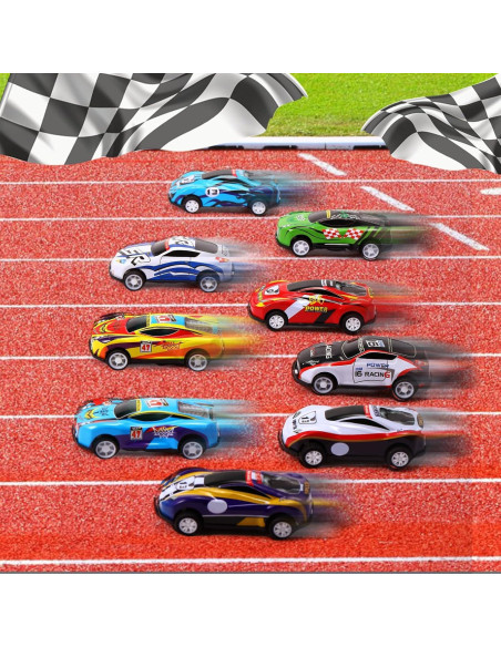 Coches de Juguete Vinsot 60 Piezas Retroceso Coloridos